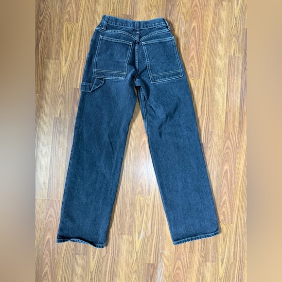 Brandy Melville J. Galt Black Carpenter Wide Leg Jeans Size Small. - Picture 2 of 3